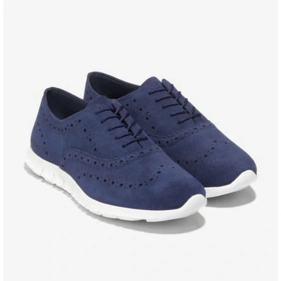 Navy Cole Haan Zero Grand new shoes were worn only once inside In. Out. Done. Meet the 6.ZERØGRAND Quick On Oxford, the  main image 4